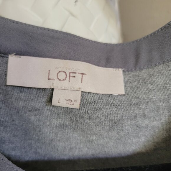 Loft Gray Long Sleeve Top - Picture 4 of 6